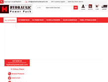 Tablet Screenshot of hydraulicpowerpack.com